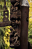 Myanmar - Mandalay, Shwe In Bin Kyaung a wonderful example of the Burmese unique teak architecture and wood-carving art.